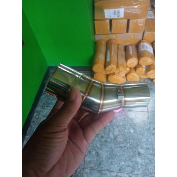 sambungan knalpot ninja 250cc karbu&FI inlet 50