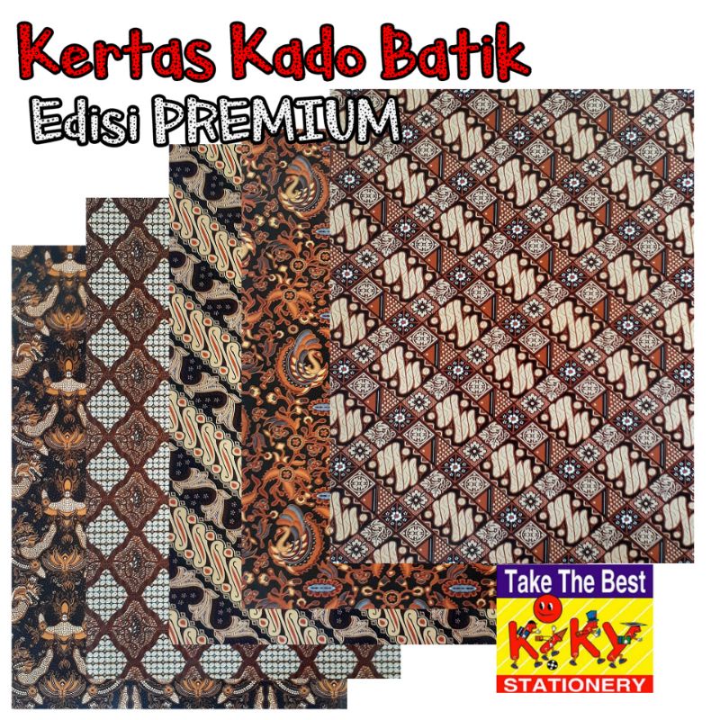 

Kertas Kado Motif Batik Edisi PREMIUM KIKY