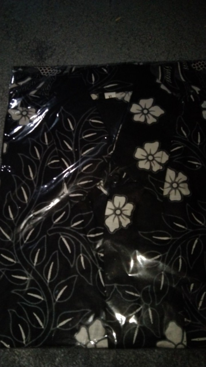 Bswart Batik Hrb026 Kenongo Hem Batik Manggar Coklat Kemeja Batik Pria, Baju Batik Pria, Hem Batik