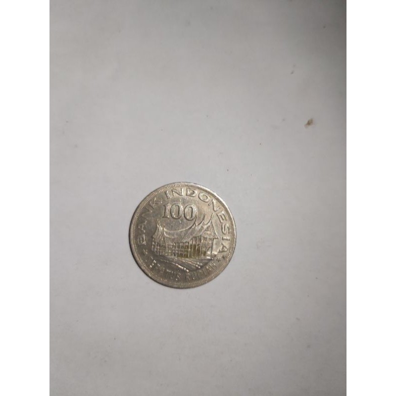uang koin 100 perak rumah gadang tahun 1978