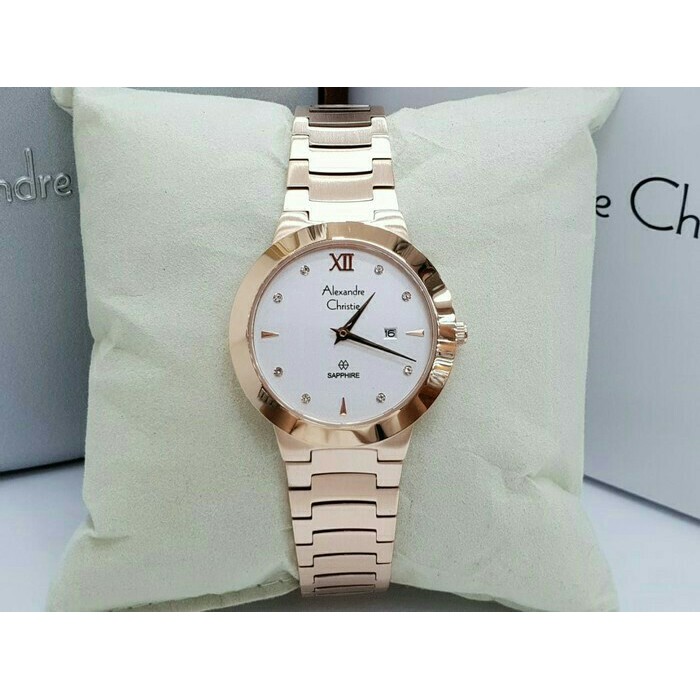 Jam Tangan Pria Alexandre Christie AC 8569MD FULL ROSEGOLD