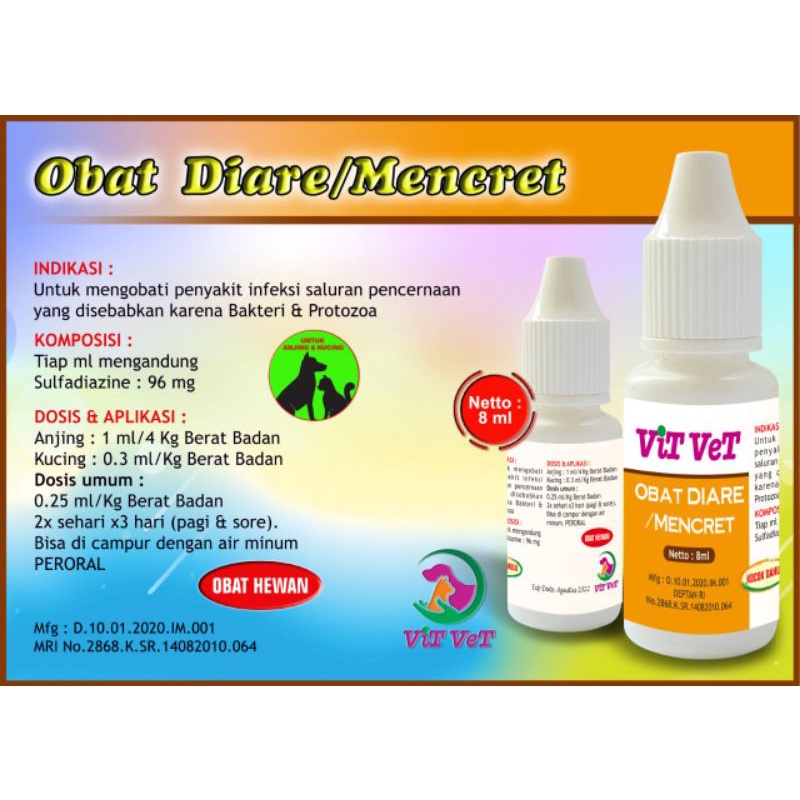 vit vet Obat Diare