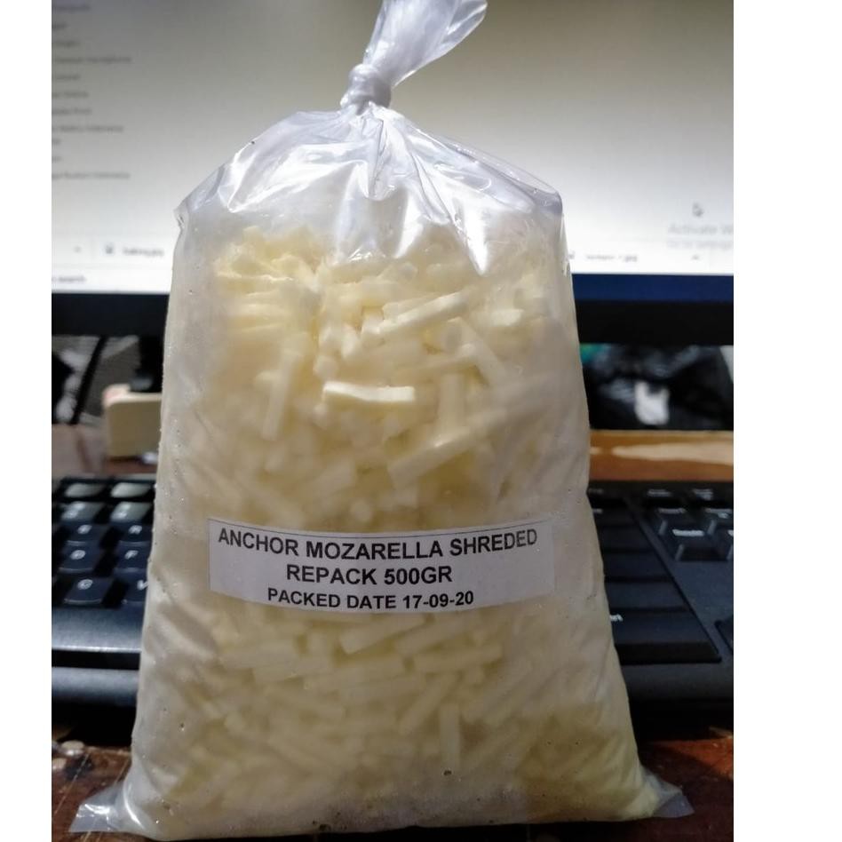 

3.3 MALL Anchor Mozarella Shredded Cheese Extra Stretch 500gr - Mozarella Gosend/Grab Only!!!