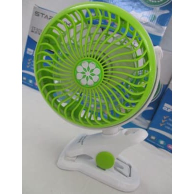 ST-5019C Mini Clip Fan Rechargeable Starlux/Kipas Angin Mini Cas Jepit