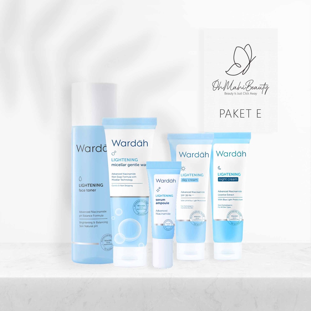 Wardah Paket Lightening Series - Paket Hemat (6pcs) (5pcs) (3pcs) - Skincare Wardah - Paket Wardah Lightening Series-4