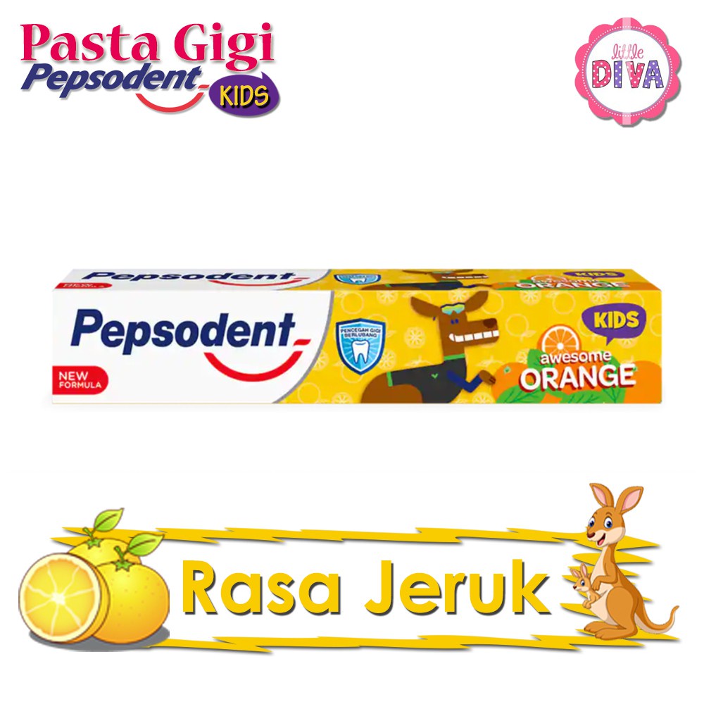 50 gr - PASTA GIGI ANAK - Pepsodent Kids Dengan Rasa Buah