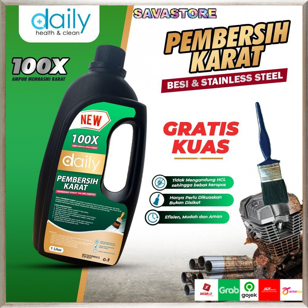 DAILY PEMBERSIH KARAT BESI &amp; STAINLESS STEAL AMPUH HILANGKAN KARAT