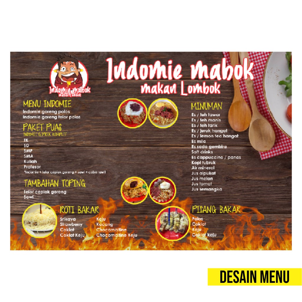 Jasa Desain Menu Brosur Banner Cv Shopee Indonesia