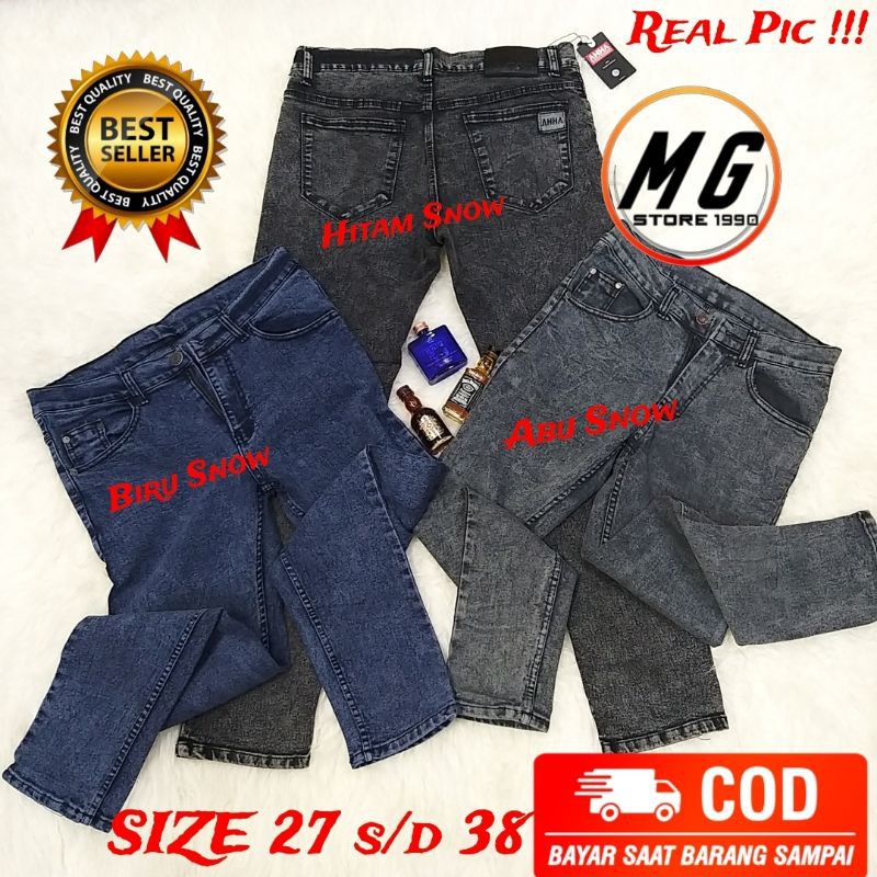 CELANA JEANS PANJANG SLIM FIT PRIA LAKI LAKI