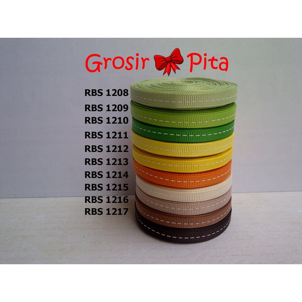 

(25 yard) Pita Grosgrain Motif RBS 1208,1209,1210,1211,1212,1213,1214,1215,1216,1217 | Toko Bahan Craft | Grosir Pita