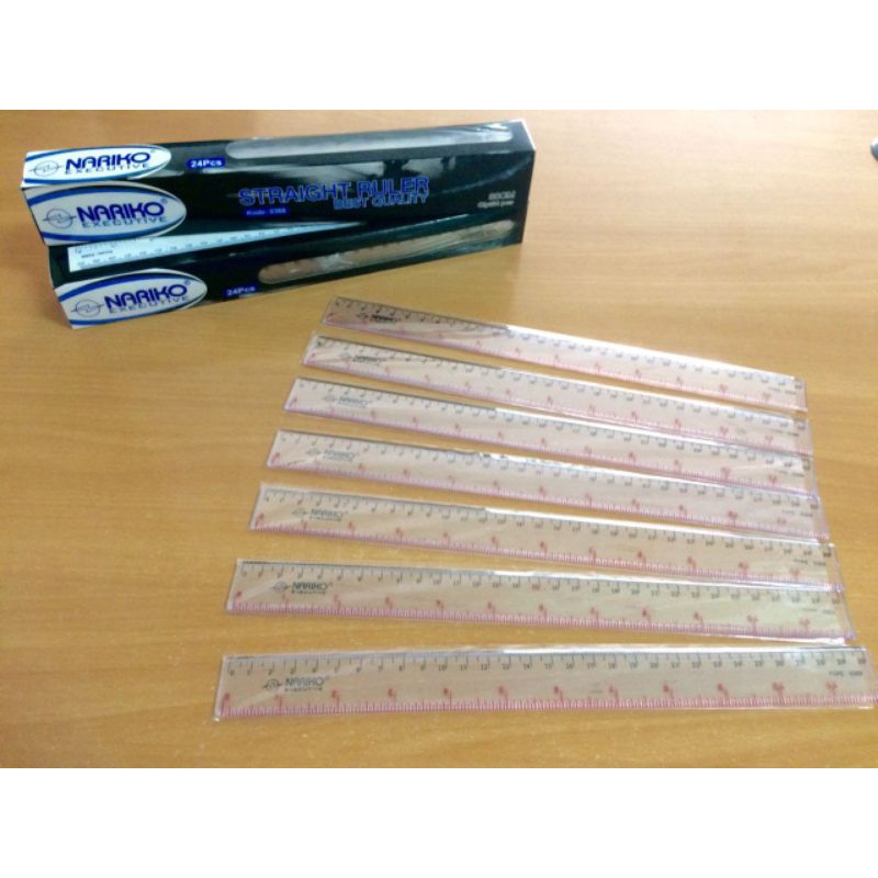 

penggaris plastik 30Cm 1 kotak isi 24pcs