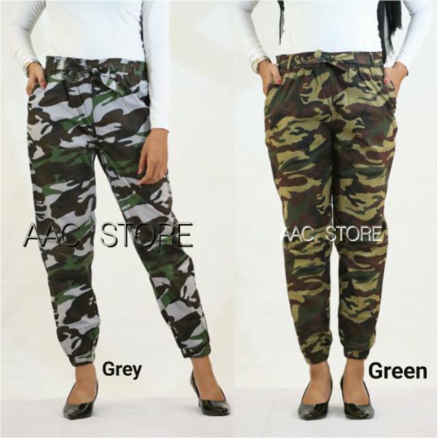 Jogger Pants Army, Celana Jogger Army / Doreng