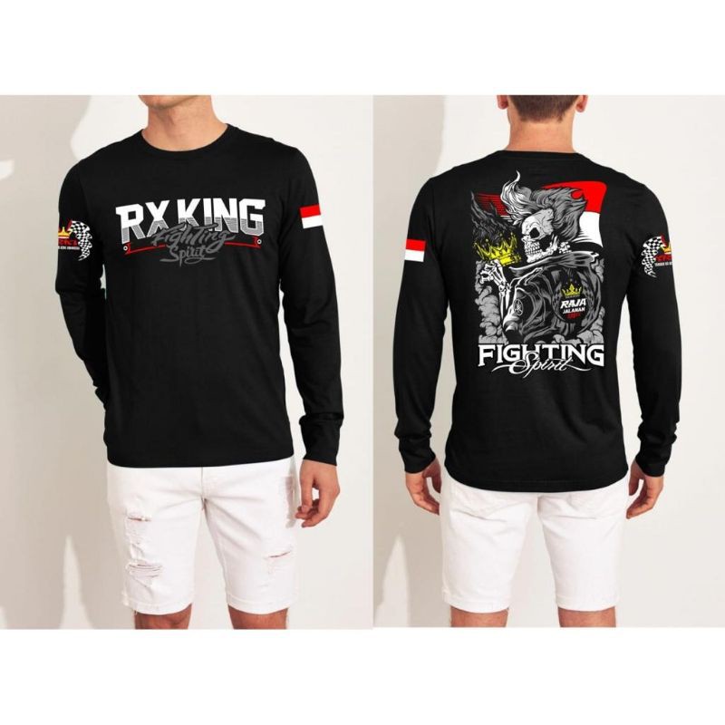 Fourfashion Kaos lengan Panjang Pria RX KING FIGHTING SPIRIT FN112