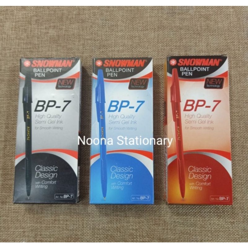 

Ballpoint Snowman BP-7 Semi Gel Pen