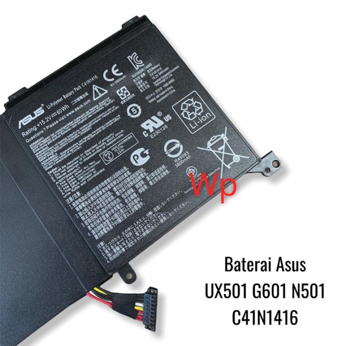 Baterai Asus Zenbook Pro G501 G501VW G501VJ G501JW G601J C41N1416