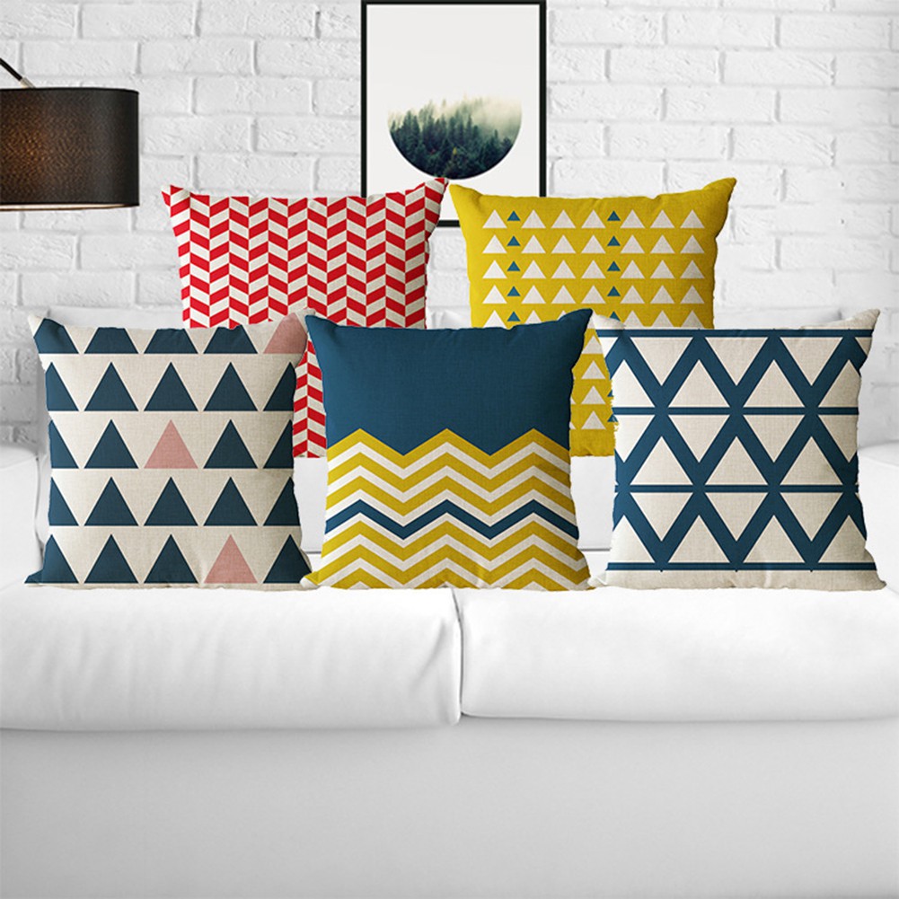 Bayar Di Tempat Gregorio Pola geometris Linen Lempar Bayar Di Tempat Gregorio Pola geometris Linen Lempar