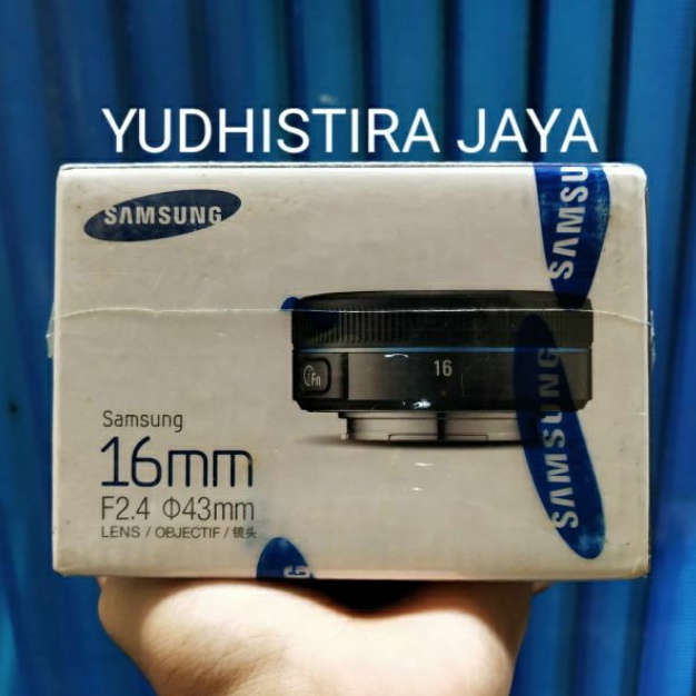 Lensa fix Samsung 16mm f2.4 Baru Segel SEIN Mirorless Samsung NX Lens