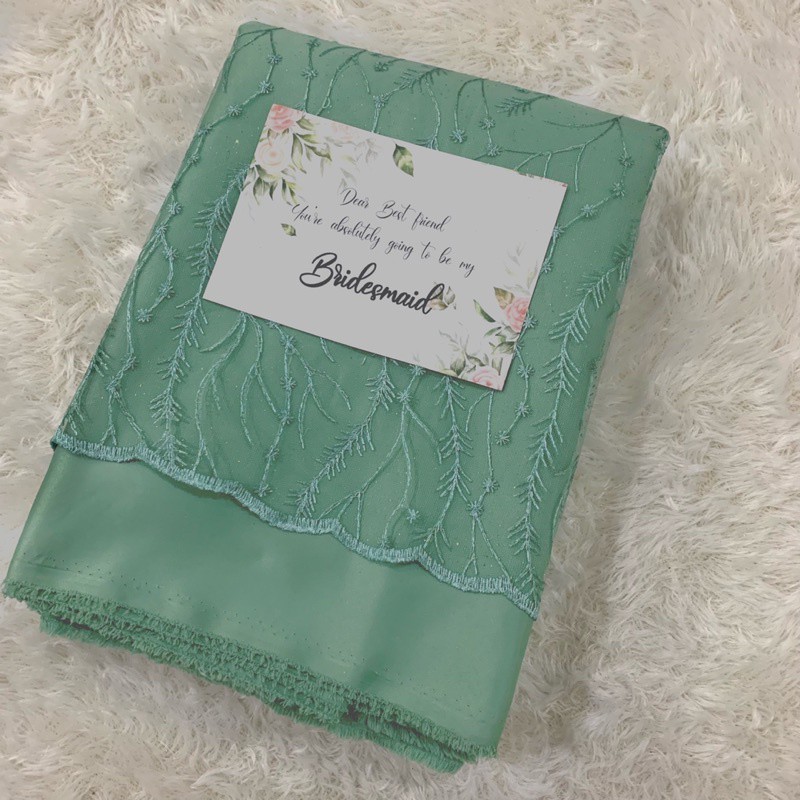 Paket BRIDESMAID PREMIUM Bridesmaids Seragam Keluarga Lamaran Wisuda Warna Hijau Avocado Sage Mint P