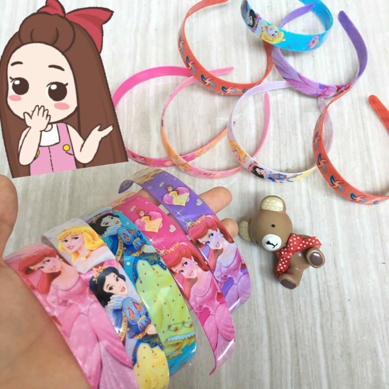 Bando Anak / Bando Karakter Anak KECIL / Bando Plastik GEPENG BESAR