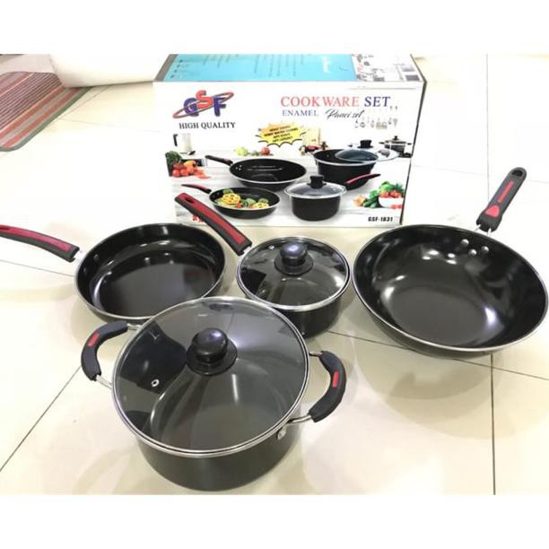 GSF SET COOKWARE SET ENAMEL GSF 1831