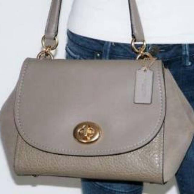 Coach faye carryall warna fox grey