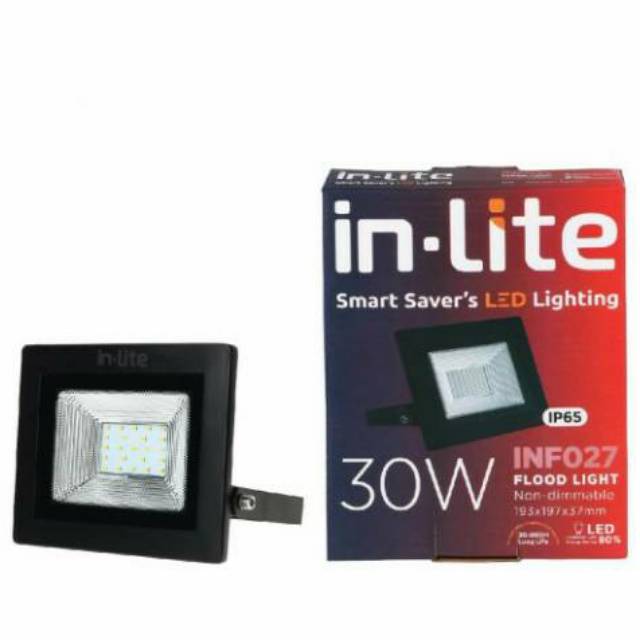 Lampu Tembak / Lampu Sorot / Flood Light 30w / 30 Watt ip65 InLite / In lite