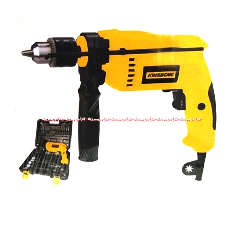 Krisbow Impact Drill 13MM 500W Mesin Bor Alat Bor dengan Kabel Boor Ngebor