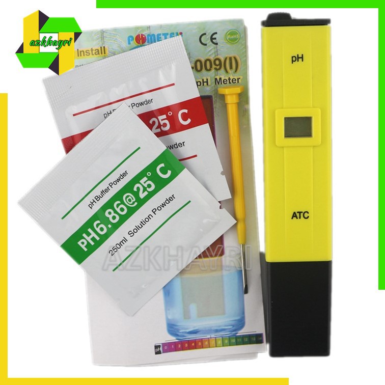 PH Meter with ATC Digital Tester Alat Ukur Air Asam Hidroponik