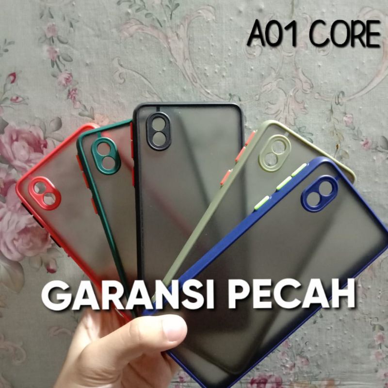 Case Samsung A01 Core Casing Matte Lens Protection Full Colour