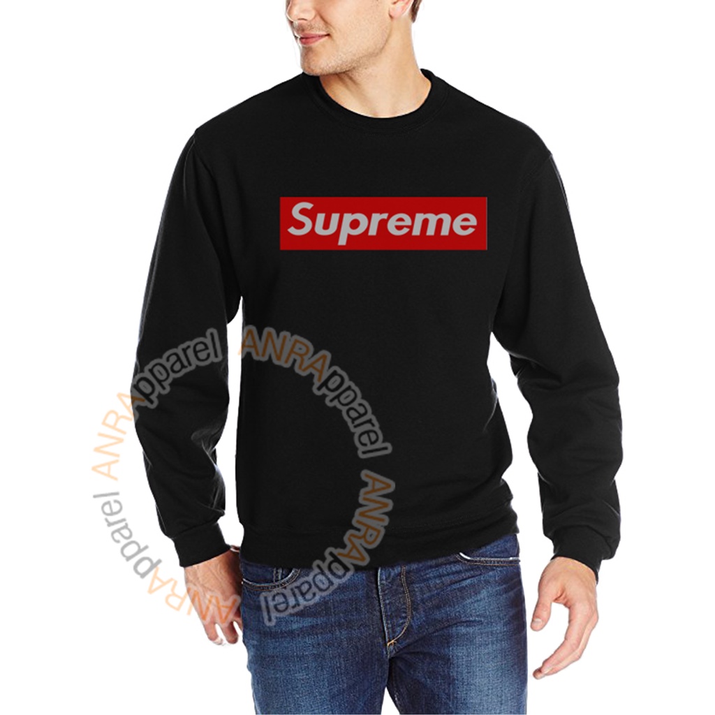 SWEATER BASIC SUPREME PRIA | Sweater Oblong Supreme Cowok