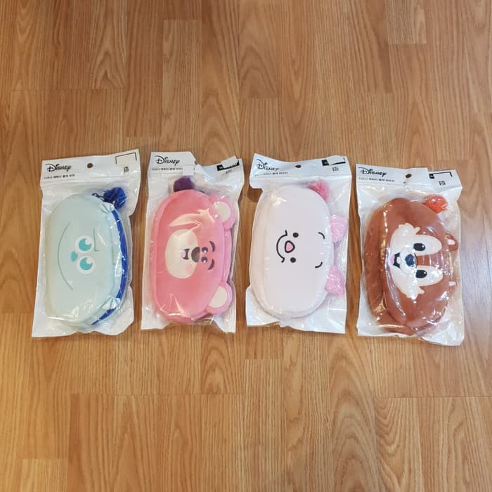 

Kotak Pensil Disney Sulley Monster Inc Lotso Toy Story Piglet Chip&Dale Pencil Case Official Korea