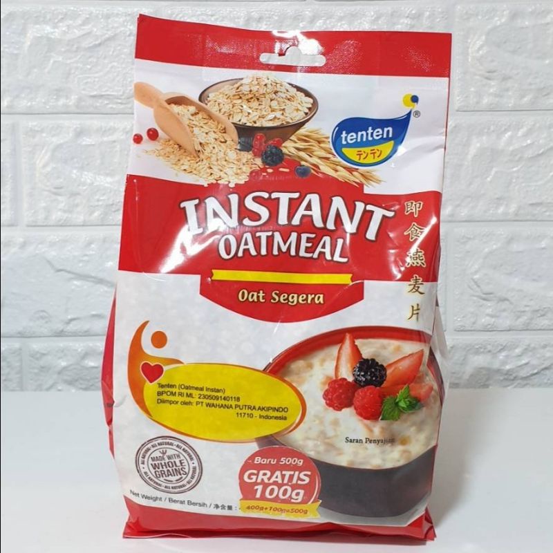 

Tenten instant oatmeal quaker gandum 400gr malaysia