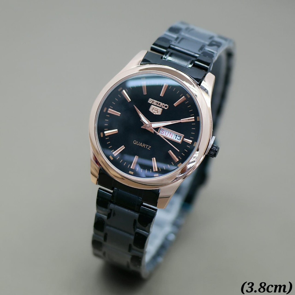 ( COD ) Jam Fashion Wanita / Jam Tangan Seiko Rantai Tanggal ,Hari & Free Baterai Box