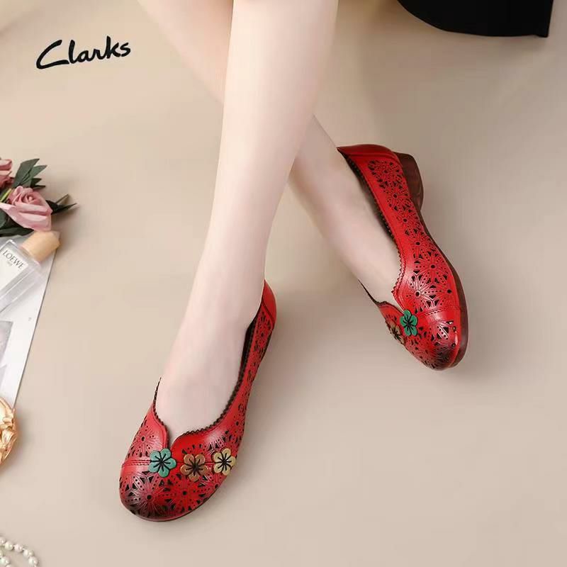 SEPATU CLARKS KD1130 FLATSHOES LEATHER / SEPATU KULIT/ SEPATU KANTOR