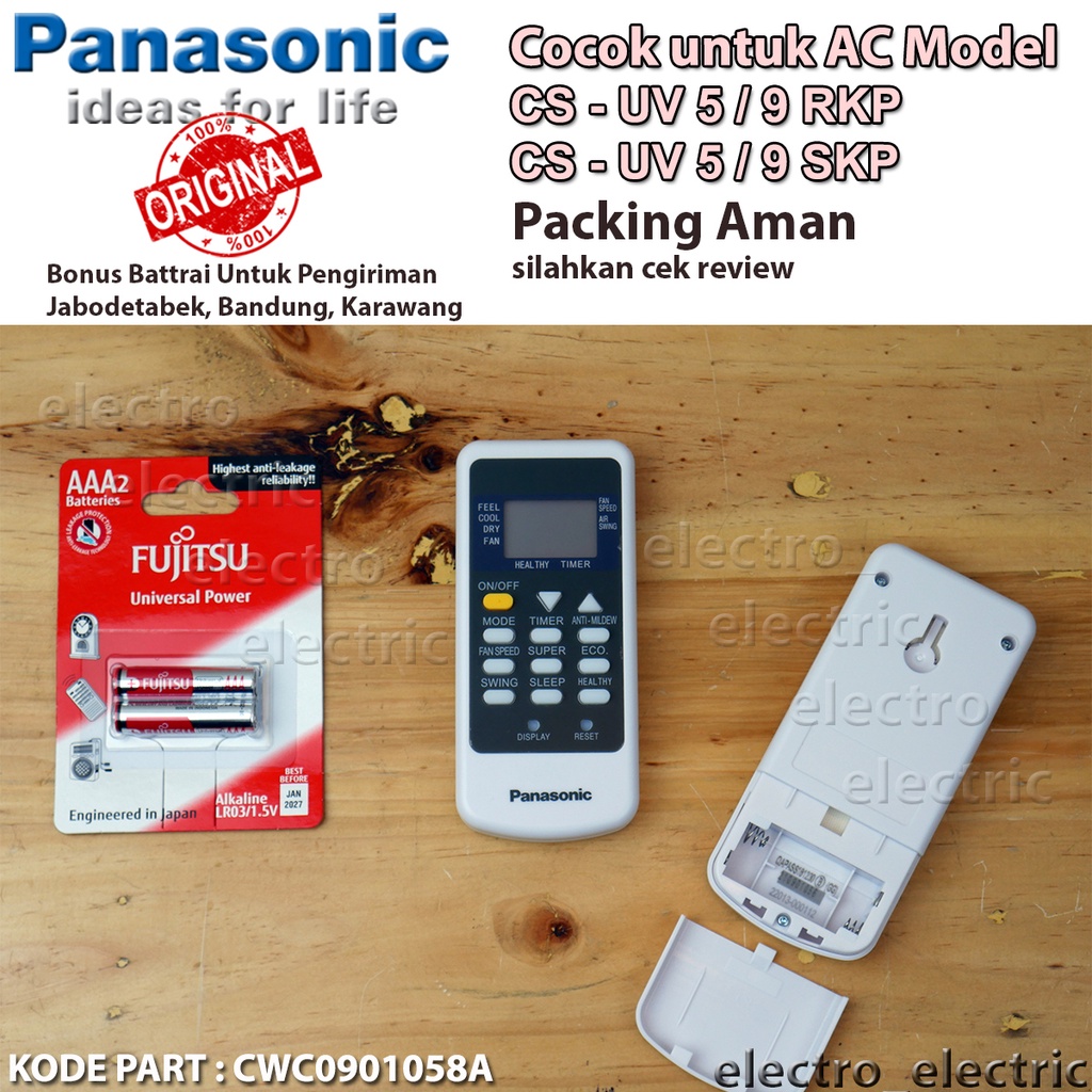 Remote AC Panasonic CS UV 5 Original