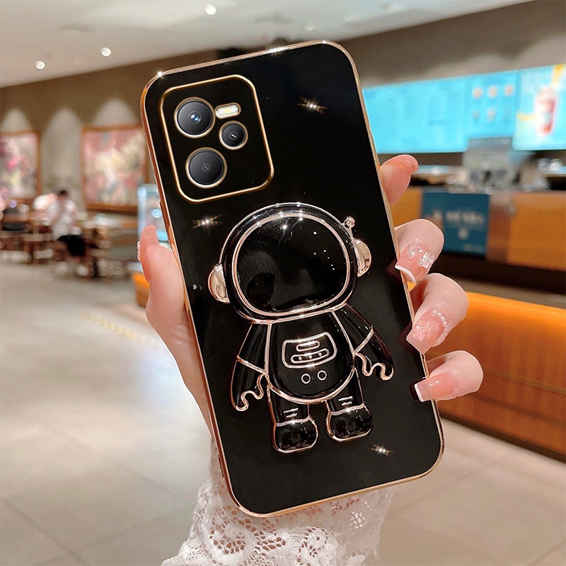 Soft Case Silikon Desain Astronaut Untuk Realme C53 C55 C35 C31 C21Y C25Y Realme8i 9i C15 C12 C25 5i 6i C2 C3 6D