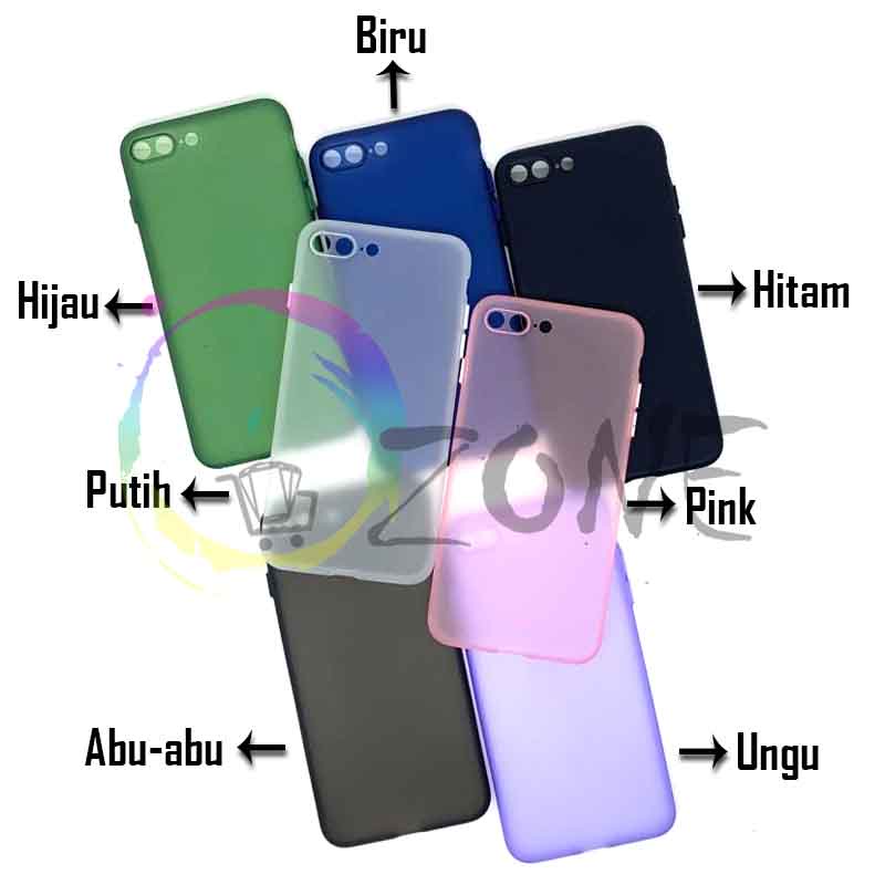 SLIM CASE IP 7 8 - 7+ 7 PLUS 8+ 8 PLUS ULTRA-THIN MATTE CASE