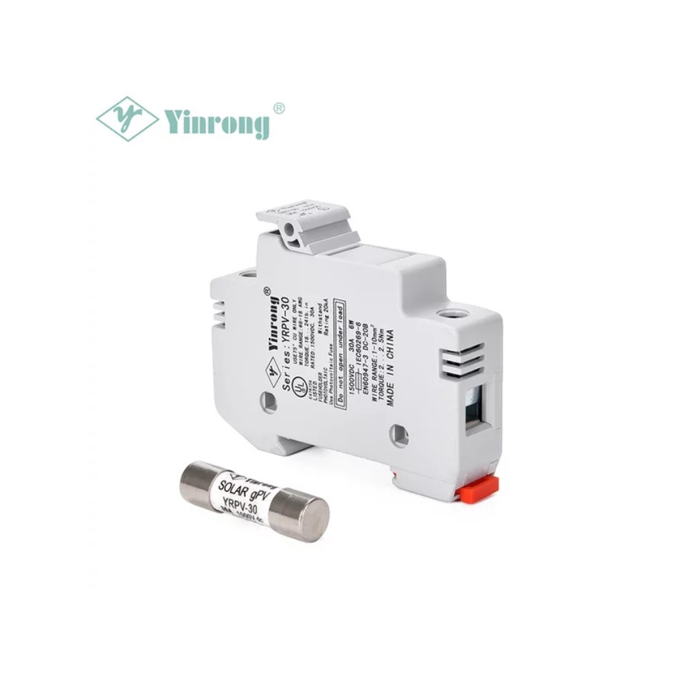 Solar PV Fuse Holder 1000VDC & PV Fuse 15-20-30A Solar Panel Surya
