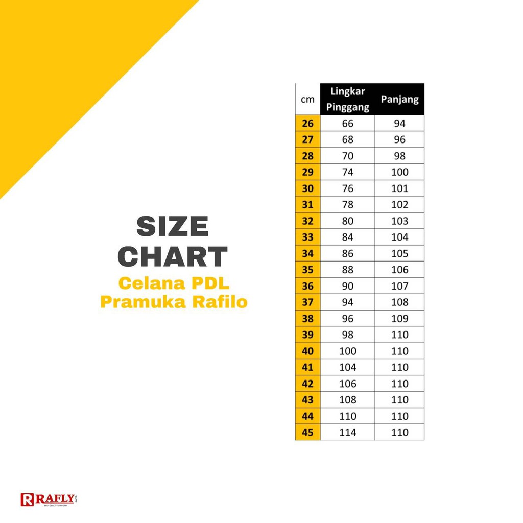 Celana Pramuka PDL Bahan Rapilo - Seragam Pramuka / Rafly Jaya