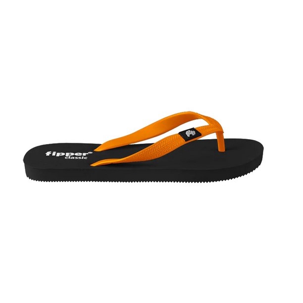 Sandal Fipper Classic Black Orange Jaffa Original