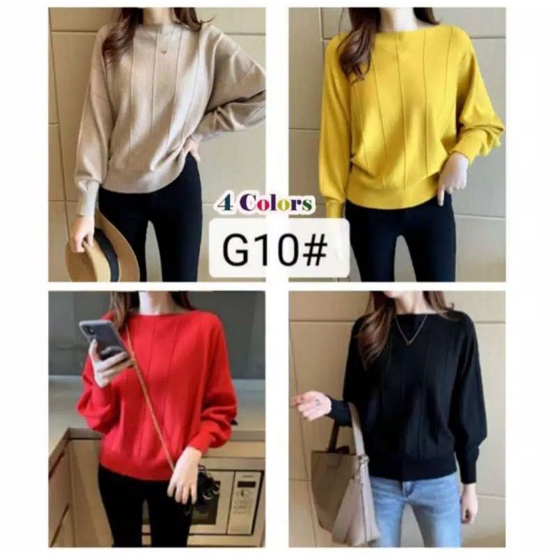 blouse rajut batwing import