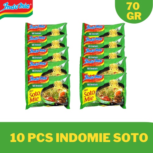

Promo Bundling 10 Pcs Indomie Kuah Mie Instant Rasa Soto Murah