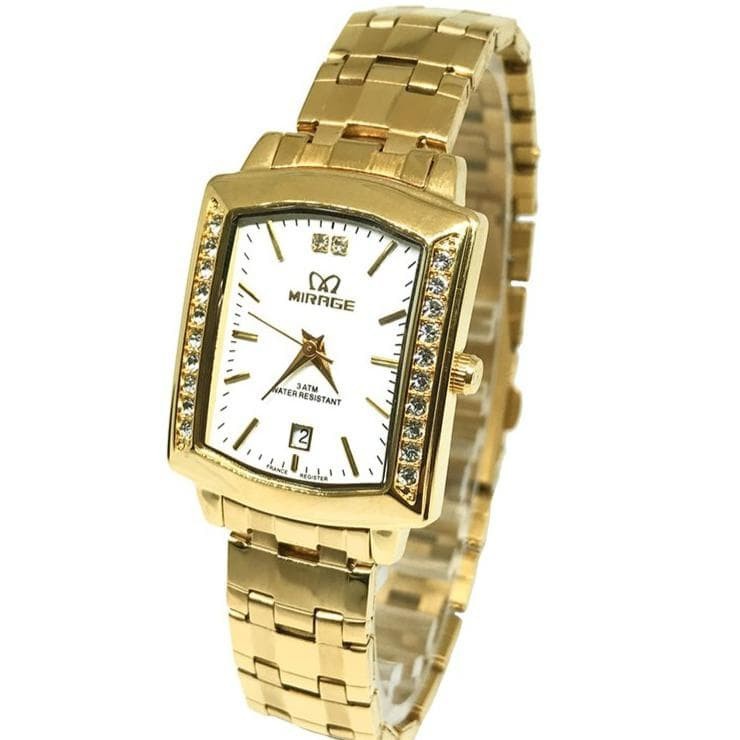 Jam Tangan Wanita Mirage Original 7442 Kuning Bergaransi Water Resistant 3 ATM