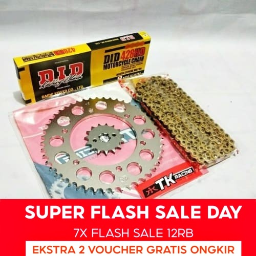 gear set TK Racing Rante DID R15 V3 LED Vixion R 155 428x15 48 14 yamaha xabre scorpio byson bison