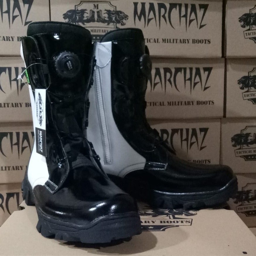 Sepatu Pdl Tali Putar Provos Tni Kulit Asli Sepatu PDL Tni Polri Security Satpam Sepatu Boots Pria