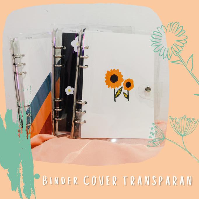 

BEST SALE Binder transparan bening A5 bonus cover bergambar