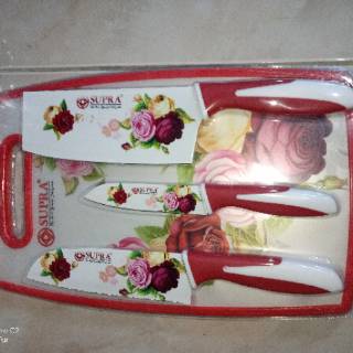 SUPRA PISAU 3 TALENAN CERAMIC SET PISAU PISAU DAPUR SUPRA PISAU 3 TALENAN CERAMIC SET PISAU PISAU DAPUR