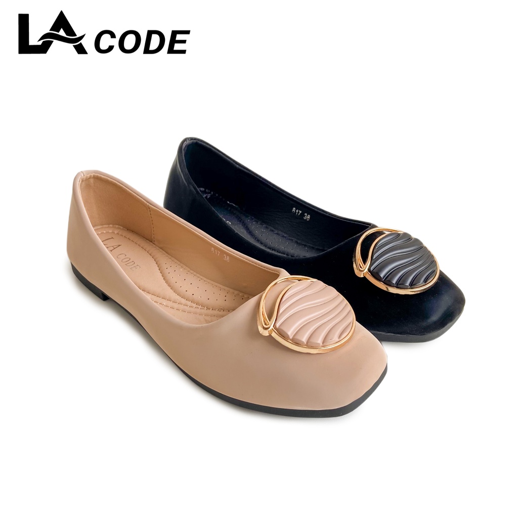 Lacode Flat Shoes Sepatu Pansus Wanita Slip On Import 817