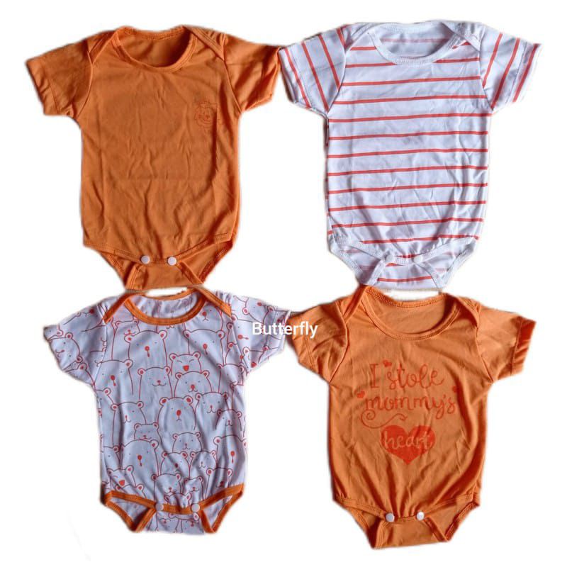 Combo Hemat Jumper Bayi Keyko 4in1 (Isi 4pcs)