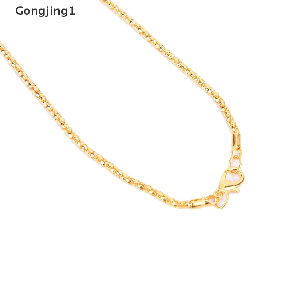 Gongjing1 Kalung Rantai Dengan Liontin Bentuk Bulat Motif Tulisan Allah Untuk Muslim